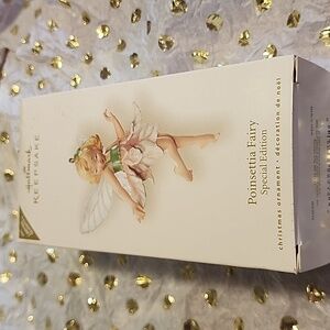 Hallmark Special Edition Poinsettia Fairy Ornament 2007